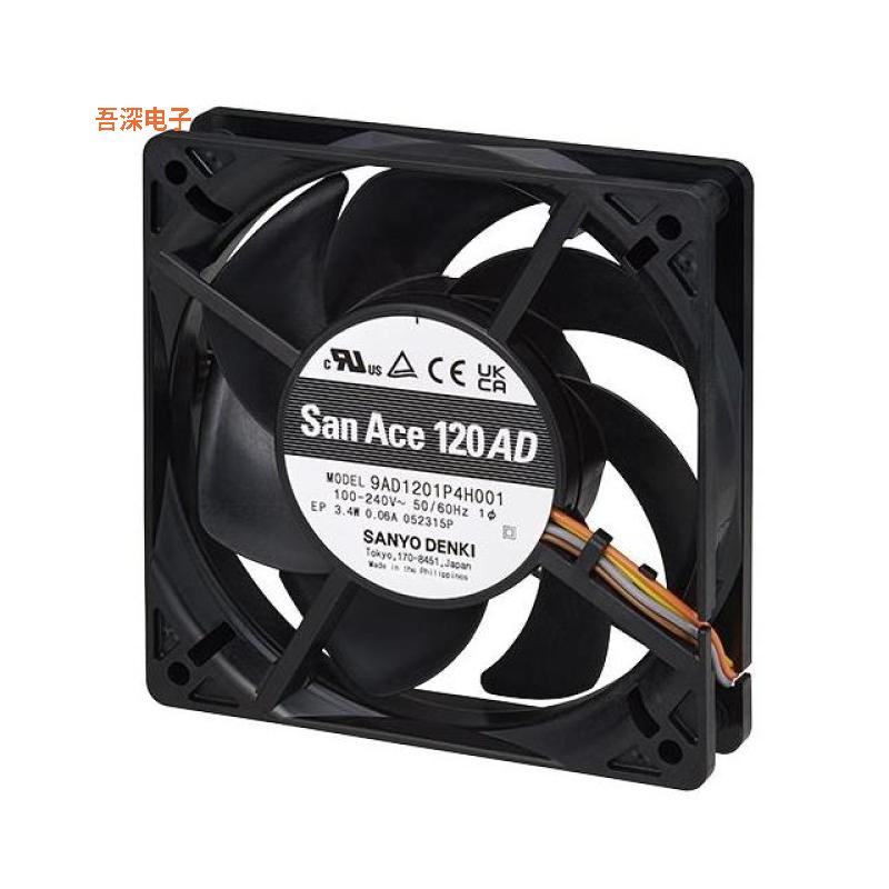 9AD1201L4H001 |原装全新FAN 120X25MM 100-240VAC LOWSPEED
