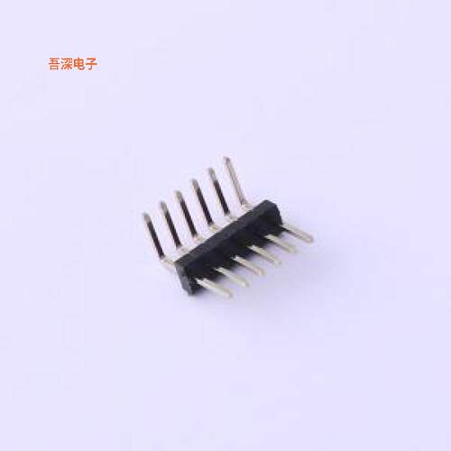 KH-1.27PH90-1X6P-L10.5 |90°L10.5排针弯插,P=1.27mm