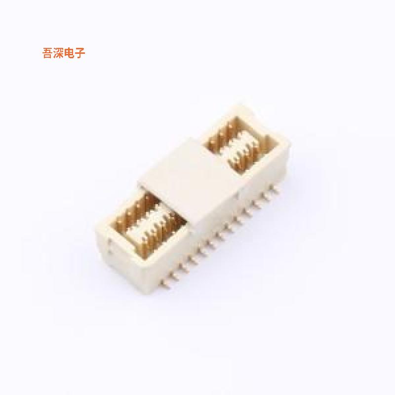 WB100B4L-261C-001 |SHLD-2*13P立贴镀金线对板针座SMD,P=1mm