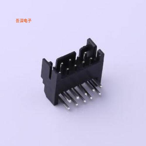 HX20012-10WA black |配套：HX20012-10Y线对板针座弯插,P=2mm