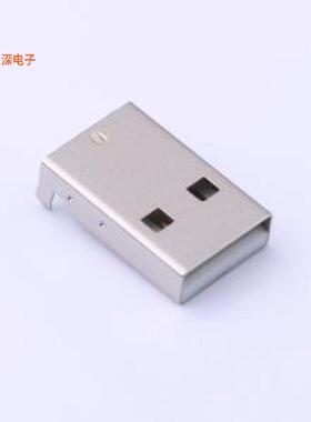 USB-ZL-105PWB |AM180度弯脚有柱PBT白胶USBSMD