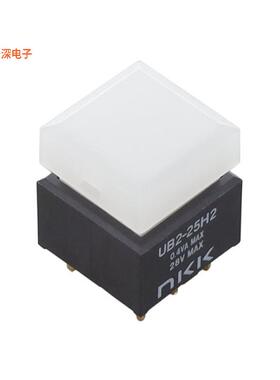 UB225SKG036B-2B |通孔SWITCH PUSHBUTTON DPDT 0.4VA 28V