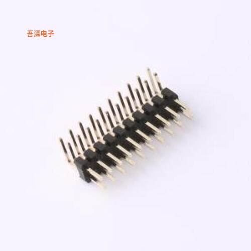 XDZ200-2-10-W-2.0-G1 |整针镀金 1U排针弯插,P=2mm