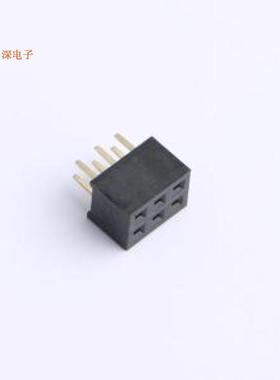 2005FV-2x3P |排母2.0mm双排  2x3P 直插方孔排母插件,P=2mm