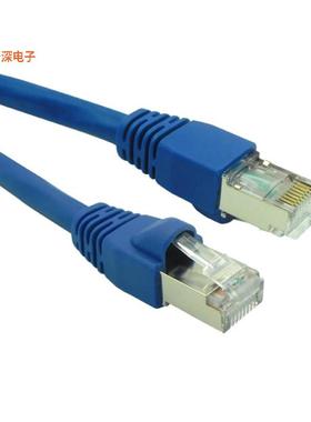 BC-1SE010F |圆形线缆CABLE MOD CAT6A STP BLUE 10FT