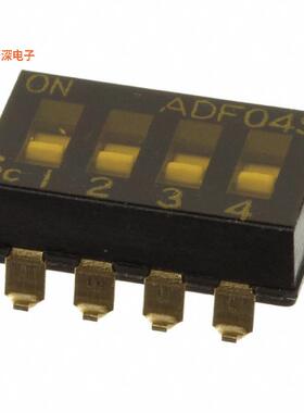 ADF04STTR04 |SPSTSWITCH SLIDE DIP SPST 0.025A 24V