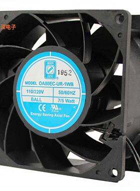 OA80EC-UR-1WB|110/220VACEC FAN 80X38MM 85-265VAC 39CF