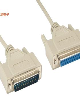 DNC-25MF-06B |插头，公引脚NULL MODEM DB25 M/F MOLD 6FT