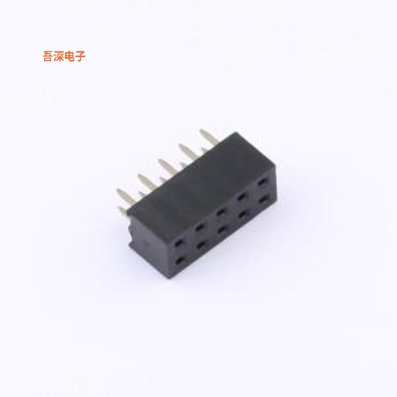 DS1026-06-2x5S8BV |排母2.0排母 H=4.3mm 2*5pin，直针，全金