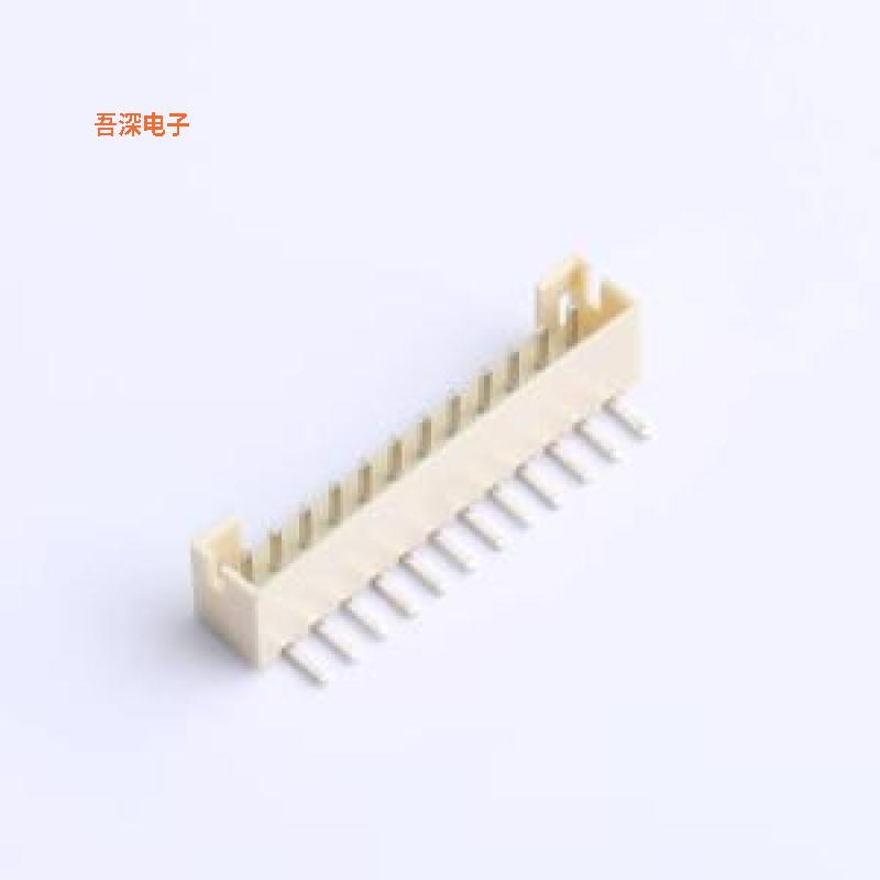 HCZZ0295-12 |线对板针座针座PH2.0-12AW 弯针米色 插件铜