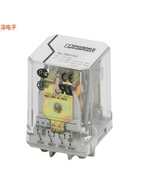 2903702|可插RELAY GEN PURPOSE 3PDT 16A 24