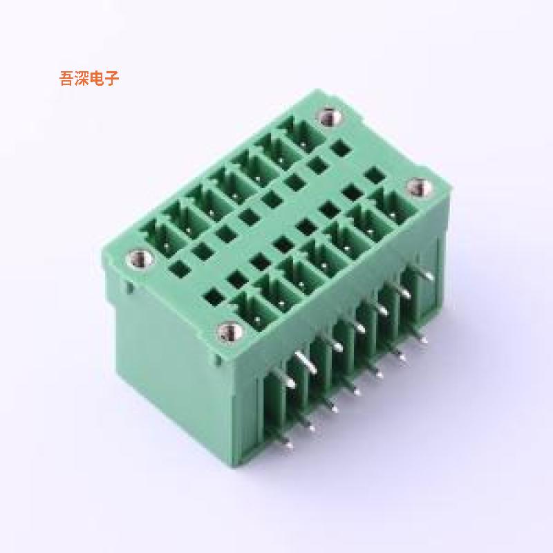 KF2EDGRHM-3.81-2*7P |原装弯插,P=3.81mm插拔式接线