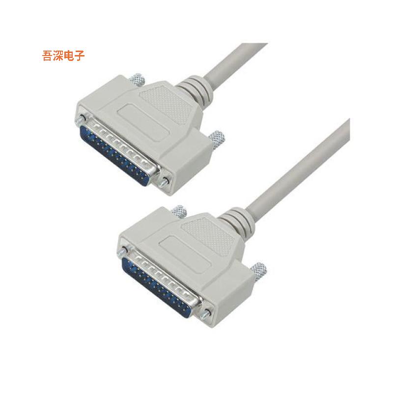 CSMN25MM-15 |插头，公引脚CABLE DB25M/M MOLDED 15'