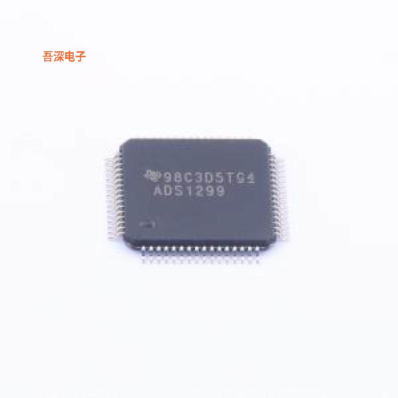 ADS1299IPAGR |原装TQFP-64(10x10)IC AFE 8 CHAN 24BIT 64TQFP