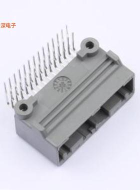 991-281-5128 |线对板针座28PIN 方形公端 灰色