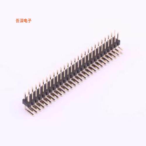 X6521WR-2x27H-C60D30 |高镀金 抗氧化排针弯插,P=2.54mm