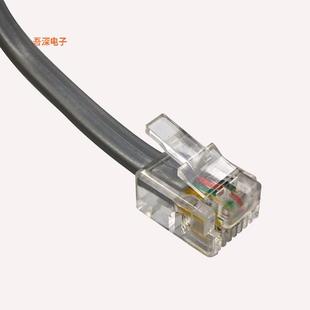 PLUG 64RS014F 扁平 直线缆CABLE 6P4C MOD