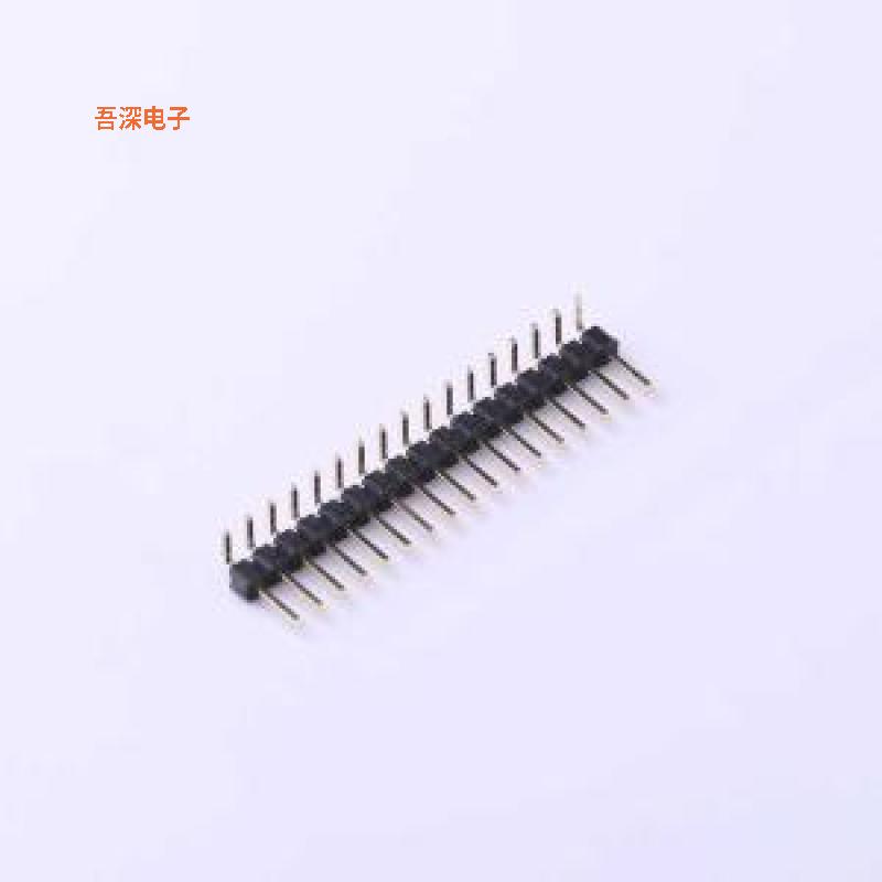 X6511WR-17H-C60D30R2 |高镀金 抗氧化排针弯插,P=2.54mm