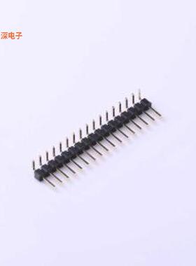 X6511WR-17H-C60D30R2 |高镀金 抗氧化排针弯插,P=2.54mm