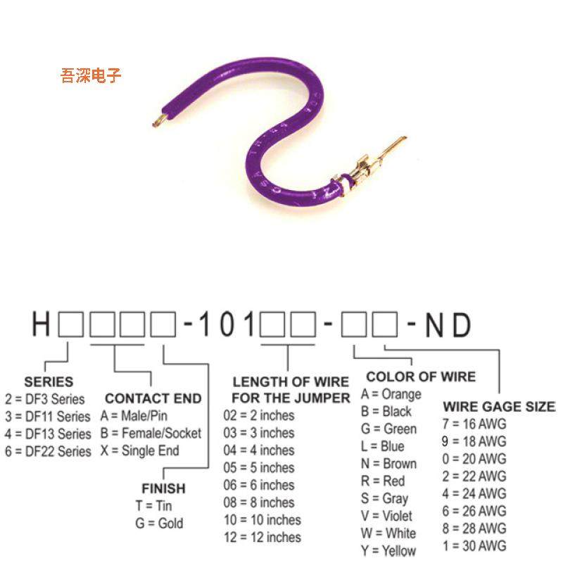 H2AXT-10105-V4 |接触端JUMPER-H1502TR/A2015V/X 5