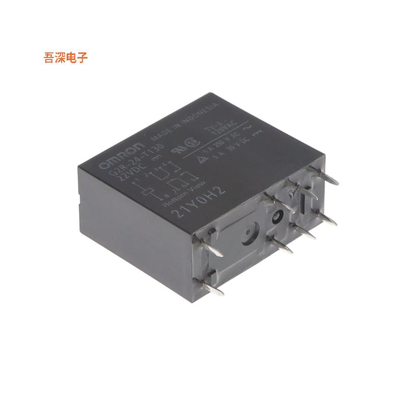G2R-24-T130 DC22 |底座安装RELAY GEN PURPOSE DPST 4A 22V