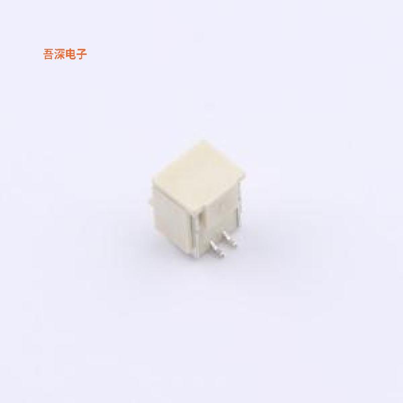WAFER-NH100L-2A |线对板针座WAFER NH1.0立贴带扣2P