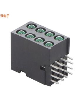 56822322222F |绿色（x 8） CBI 3MM 4X2 GREEN RA