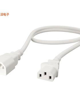 AC-02208-WH |原装全新EXTEN PWR CORD C14/C13 18AWG 8'