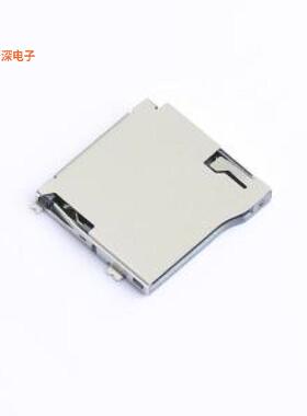 TF-012R |TF外焊自弹式无柱镀镍SD卡/SMD