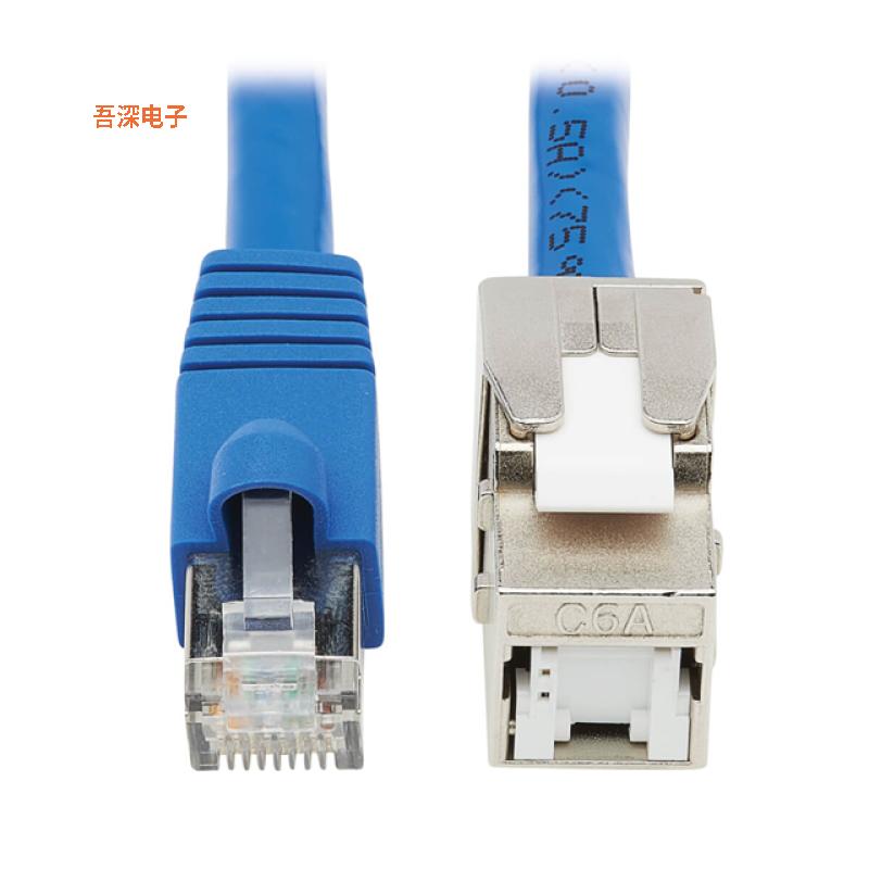 N237A-F18N-WHSH |原装全新CAT6A KEYSTONE JACK CABLE ASSEMB