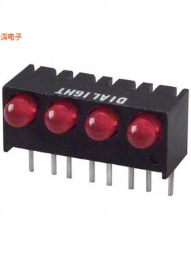 5510507004F|红色（x 4） CBI 3MM QUAD RED R
