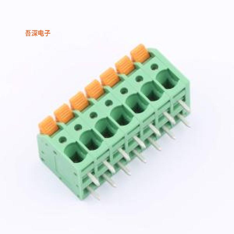 KF208R-5.0-7P |原装插件,P=5mm弹簧式接线