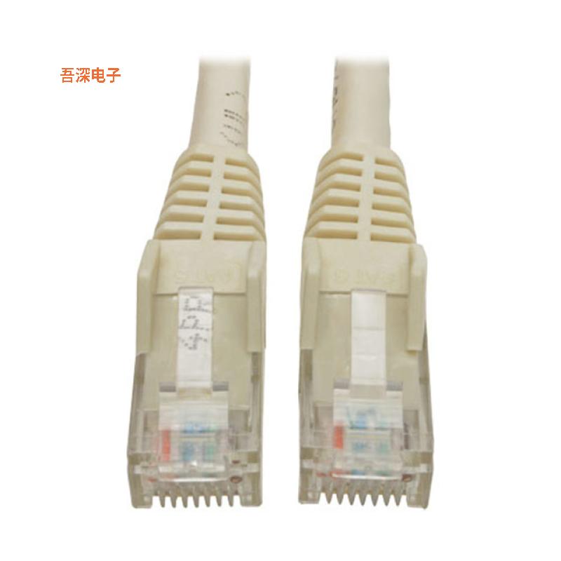 N201-015-WH |圆形线缆CABLE MOD 8P8C PLUG TO PLUG 15'