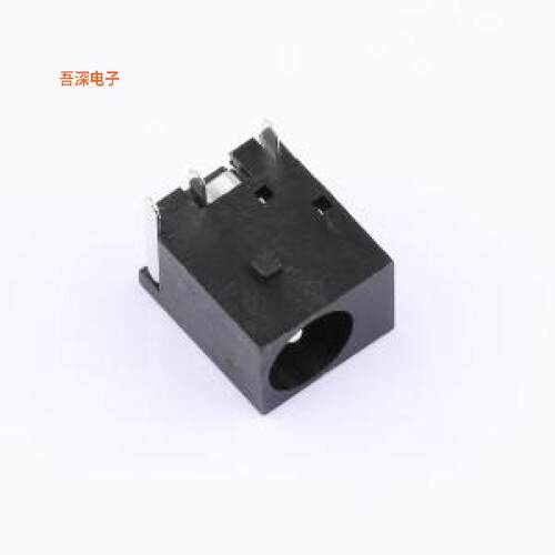DC044 |触点内径：2.0mm，3脚弯插，半铜材质DC电源插件