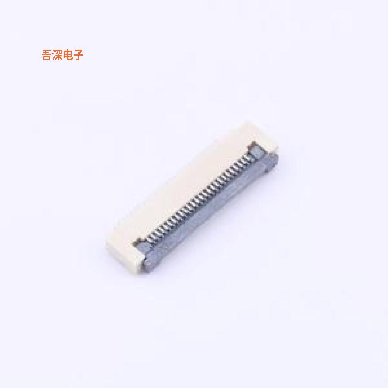 0.5K-DX-26PWBG |后翻盖式FFC/FPCSMD,P=0.5mm,卧贴