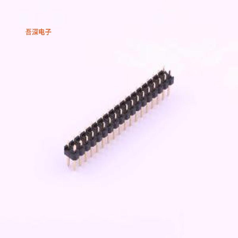 X6521WV-2x18H-C60D30 |高镀金 抗氧化排针插件,P=2.54mm