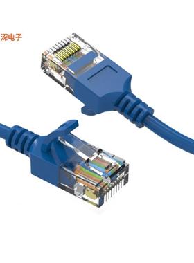 CM-100253BLBSTK |原装全新2Ft Cat6A UTP Slim Ethernet Netw