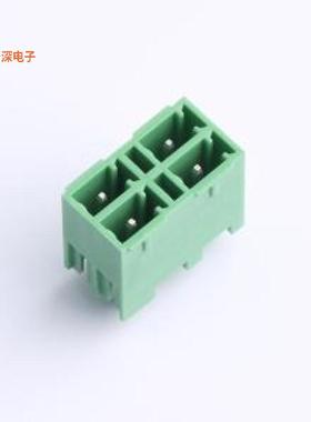 DB2EVHB-3.81-2*2P-GN |原装弯插,P=3.81mm插拔式接线