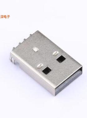 USB-ZL-110PWB |AM90度沉板弯脚有柱LCP黑胶USB插件