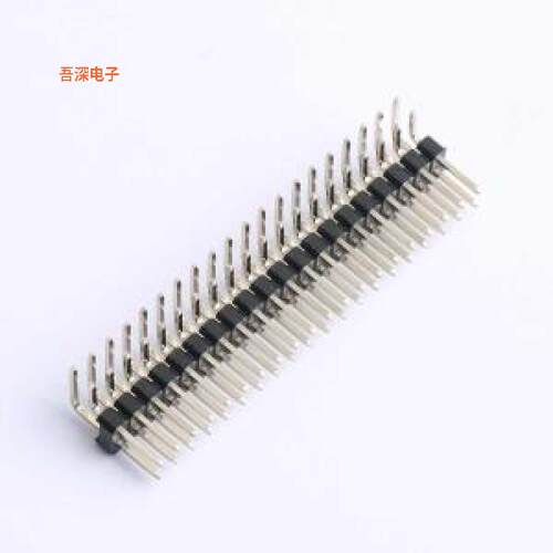 HDGCPH254-PW02-20 |PA6.0 PB6.85 PC3.02排针弯插,P=2.54mm