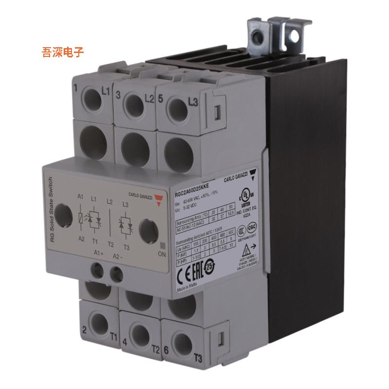 RGC2A22A25KKE |原装全新2P -SSC-AC IN-ZC 220V 3X25A 800V