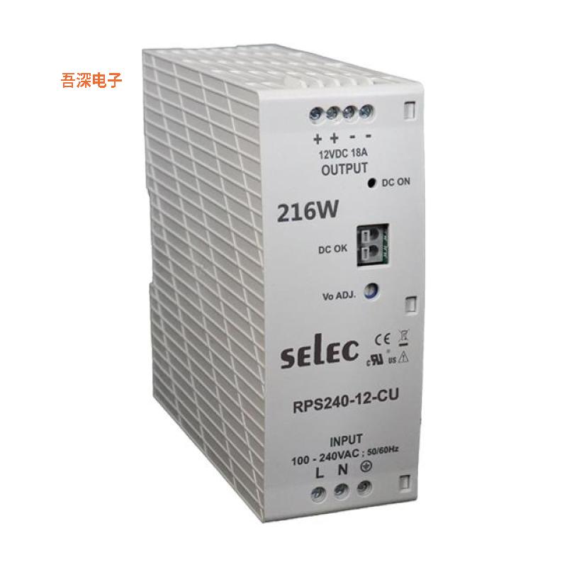 RPS240-12-CU |AC 和 DCAC/DC DIN RAIL SUPPLY 12V 216W