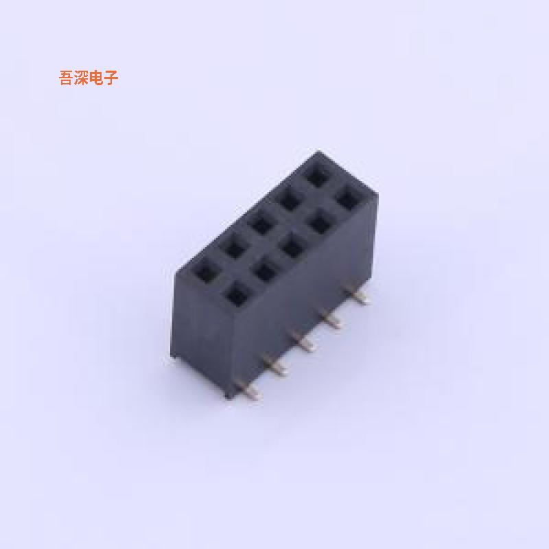 2.54-2*5P立贴母 |原装SMD,P=2.54mm排母
