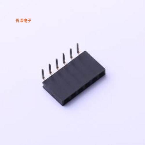 DW254W-11-06-85 |排母2.54排母间距:2.54mm 1x6P 弯插