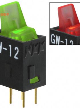 GW12LJPCF |通孔SWITCH ROCKER SPDT 0.4VA 28V
