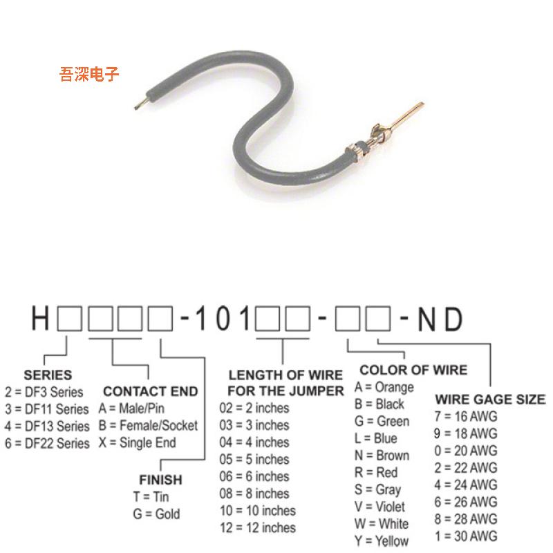 H3AXT-10112-S8 |接触端JUMPER-H1506TR/A3048S/X 12