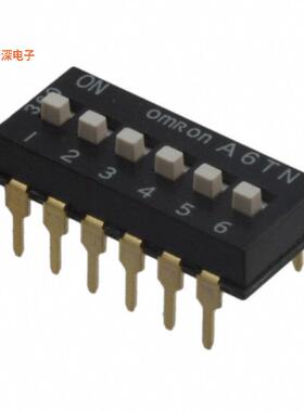 A6TN-6104 |SPSTSWITCH SLIDE DIP SPST 0.025A 24V