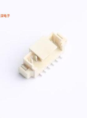 D125F2L1-2W6P43 |MX1.25 1x6P 立贴线对板针座SMD,P=1.25mm