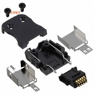 ST40X-10S-CVR(30) |插头CONN PLUG 10POS SOLDER GOLD