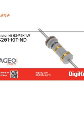 RS201 |金属氧化物薄膜RESISTOR KIT 62-7.5K 1W 255PCS